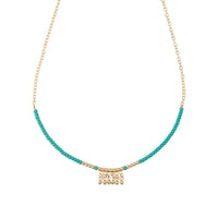 Eclectic Olakira Necklace - TURQUOISE/GOLD