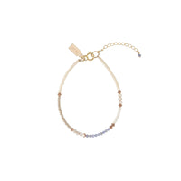 Utulivu Tanzanite Beaded Bracelet - PINK/TAUPE/HONEY/ROSE GOLD/PEARL/LAVENDER TANZANITE