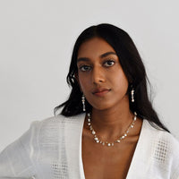 Origins Short Eclectic Necklace - IVORY/PEARL/GOLD/HONEY