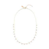 Chain Necklace With Tanzanite Beads - TANZANITE/GOLD