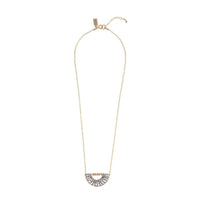 Olakira Tanzanite Half Moon Necklace - LAVENDER TANZANITE/ROSE GOLD