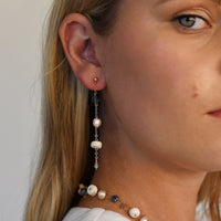 Origins Eclectic Drop Earrings - IVORY/BLUE/PEARL