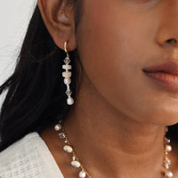 Origins Eclectic Drop Earrings - IVORY/PEARL/GOLD/HONEY