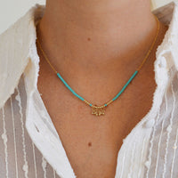 Eclectic Olakira Necklace - TURQUOISE/GOLD