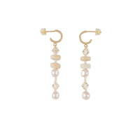 Origins Eclectic Drop Earrings - IVORY/PEARL/GOLD/HONEY