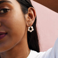 Pearl Flower Earrings - PEARL