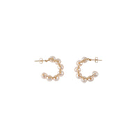 Pearl Huggie Earrings - PEARL