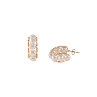 Pearl Huggie Earrings - PEARL