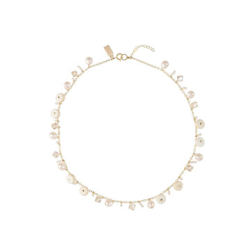 Origins Short Eclectic Necklace  - IVORY/PEARL/GOLD/HONEY