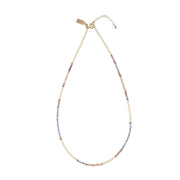Utulivu Tanzanite Beaded Necklace - PINK/TAUPE/HONEY/ROSE GOLD/PEARL/LAVENDER TANZANITE/TRANSLUSCENT PINK