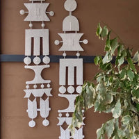 Tall Man Custom Leather Wall Hanging - WHITE