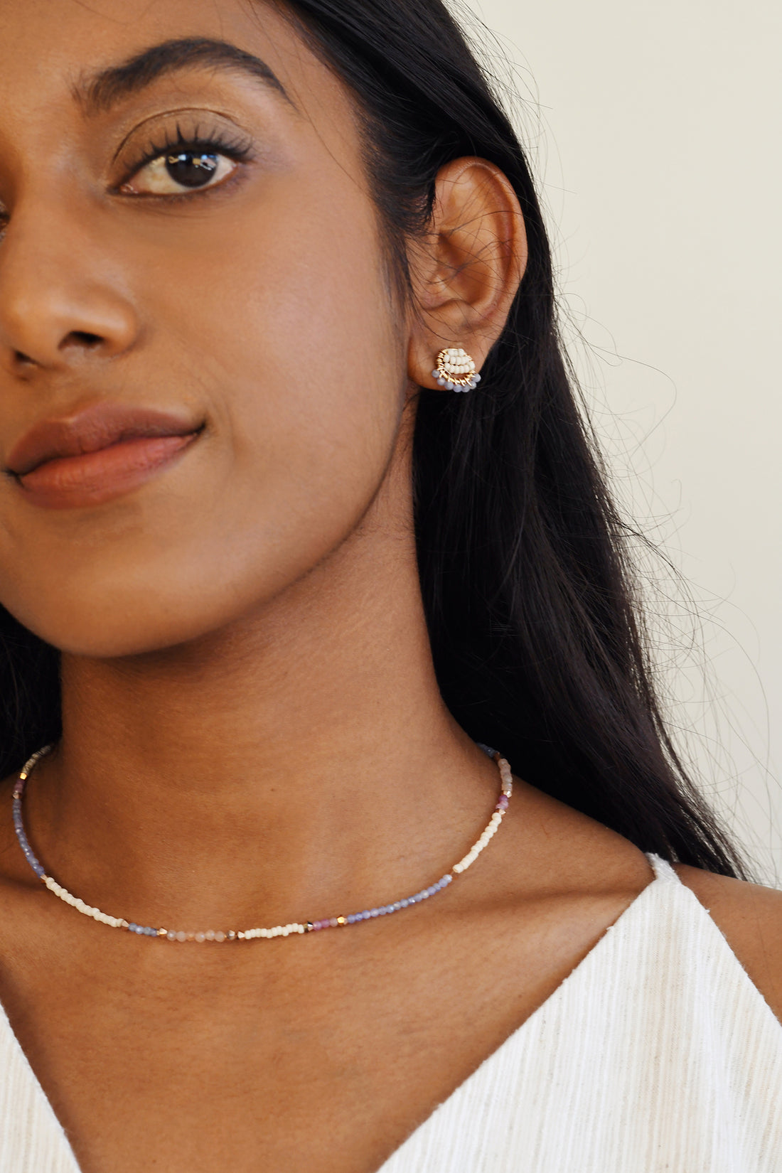 Utulivu Tanzanite Necklace & Earring Studs