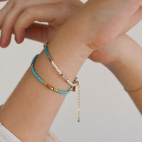 Endito Crystal Bracelet - TURQUOISE/GOLD/ROSE GOLD