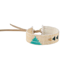 Narrow Pembetatu Warrior Bracelet - TURQUOISE/NAVY/TAUPE/PINK/GOLD