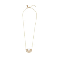 Olakira Half Moon Necklace - PINK/ROSE GOLD