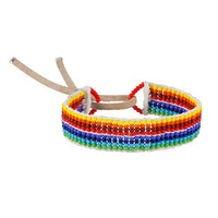 Narrow Rainbow Warrior Bracelet - ASSORTED RAINBOW