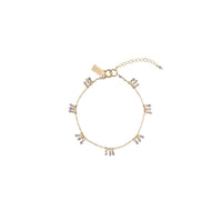 Chain Bracelet With Tanzanite Clusters - TANZANITE/GOLD