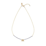 Eclectic Tanzanite Olakira Necklace - LAVENDER TANZANITE/SILVER/GOLD