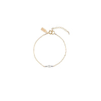 Pearl And Tanzanite Chain Bracelet - TANZANITE/PEARL/GOLD