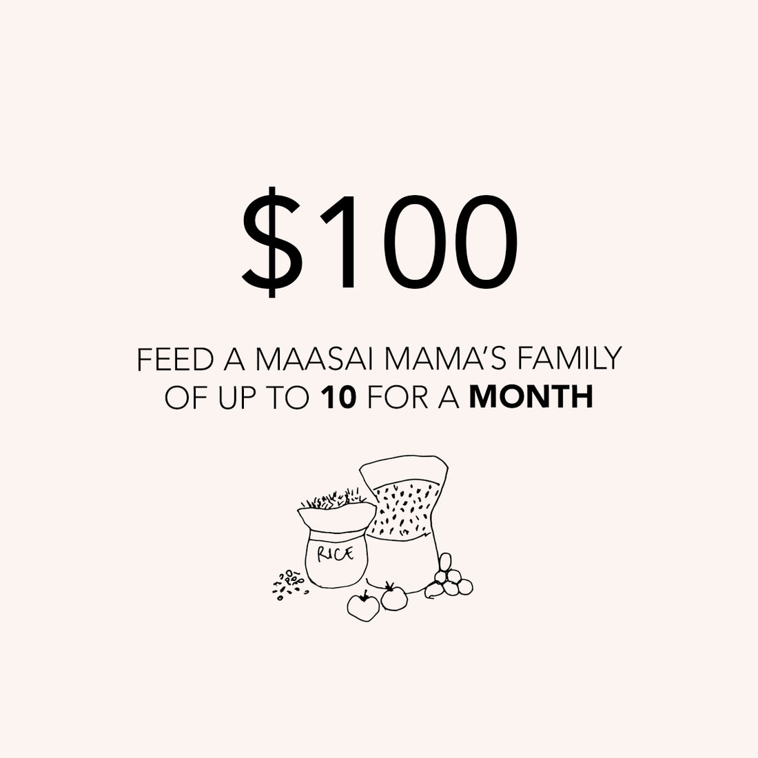 Feed a Maasai mama's family of up to 10 for a MONTH
