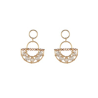 Olakira Half Moon Earrings - HONEY/ROSE GOLD