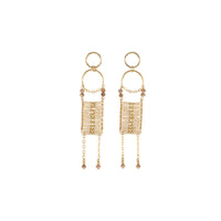 Olakira Pendant Earrings - PINK/GOLD/ROSE GOLD