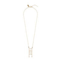 Ladder Pendant Necklace - PINK/HONEY/ROSE GOLD