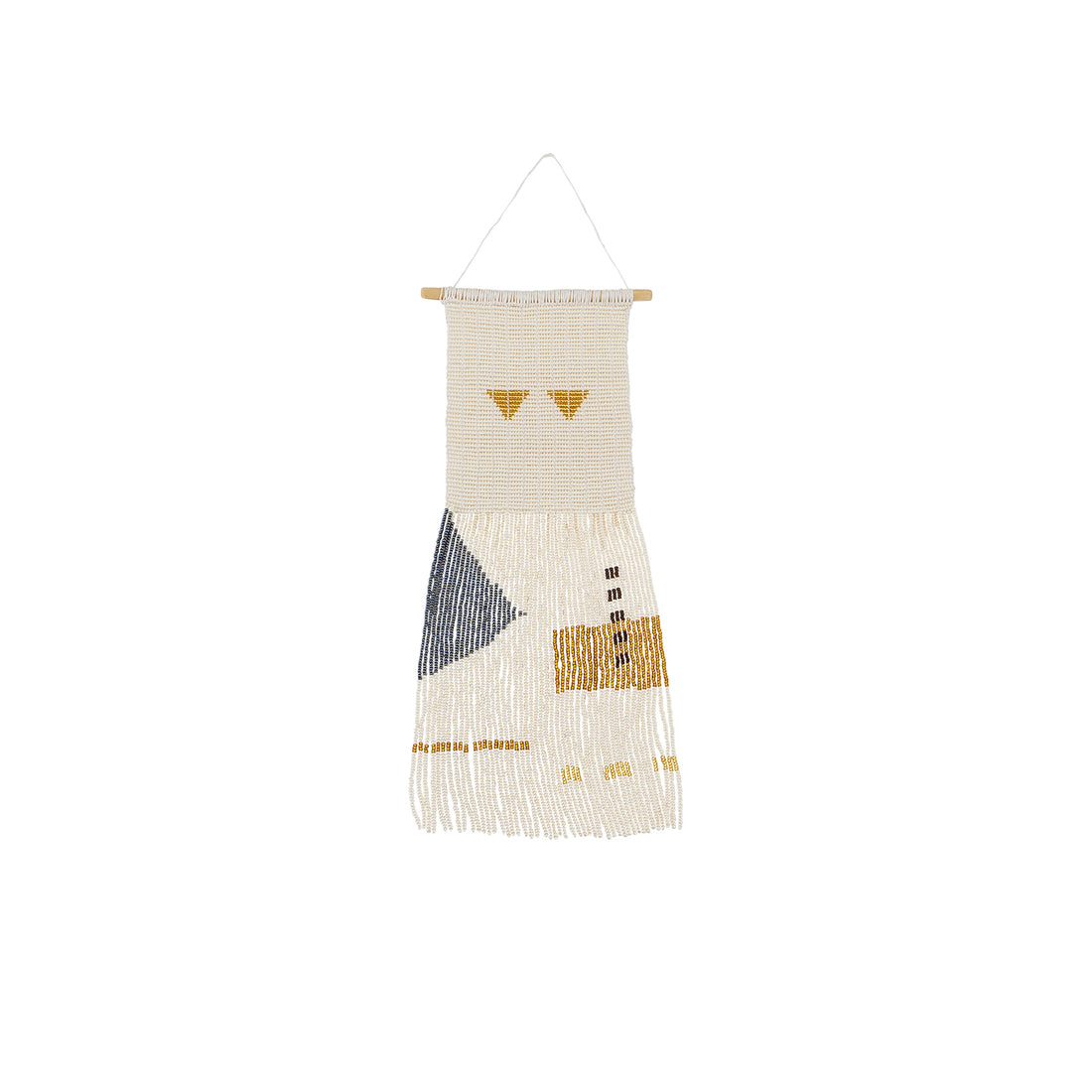 Small Pembetatu Wall Hanging - PEARL, SHINY TAN, CHOCOLATE, GRAPHITE