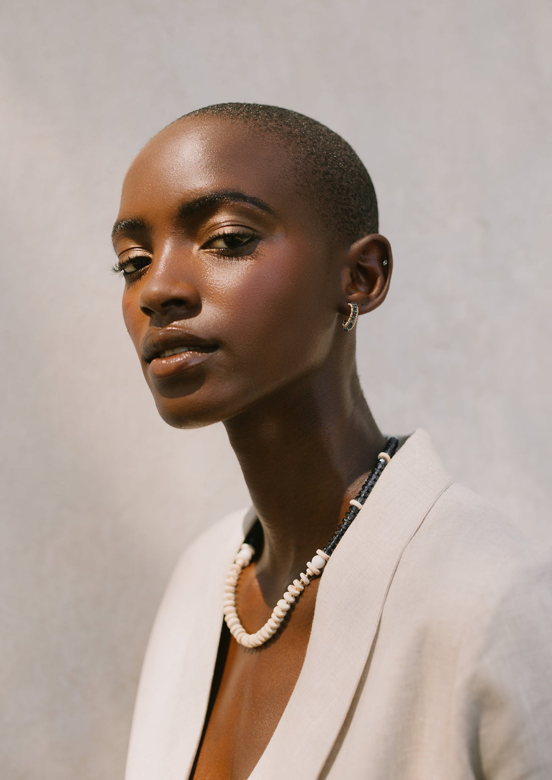 Crystal Origin Necklace - WHITE/IVORY/BLUE