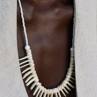 Crescent Origin Necklace - WHITE/IVORY