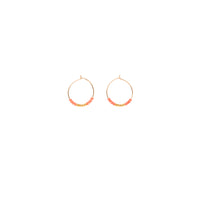 XS Hoop Earrings - SALMON