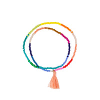 Elastic Tassel Wrap Bracelet - ASSORTED COLOURS