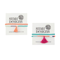 Elastic Tassel Bracelet - SALMON