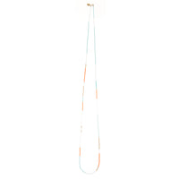 Long Zebra Endito Multi Wrap - TURQUOISE/ORANGE/WHITE/GOLD