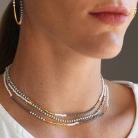 Long Zebra Endito Multi Wrap - GRAY/WHITE/GOLD