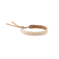 Adjustable Leather Bracelet - PEARL