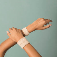 Wide 3 Dot Triangle Leather Bracelet - PINK
