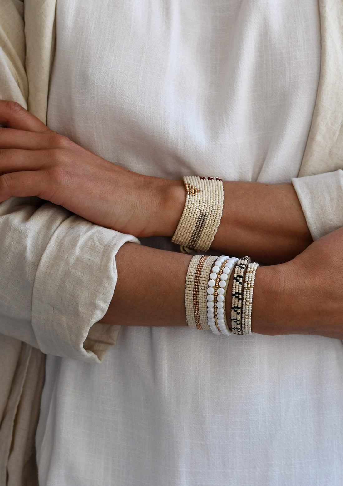 3 Dot Triangle XS Leather Bracelet - PINK/GOLD