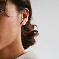 Small Kifungo Earrings - BLACK