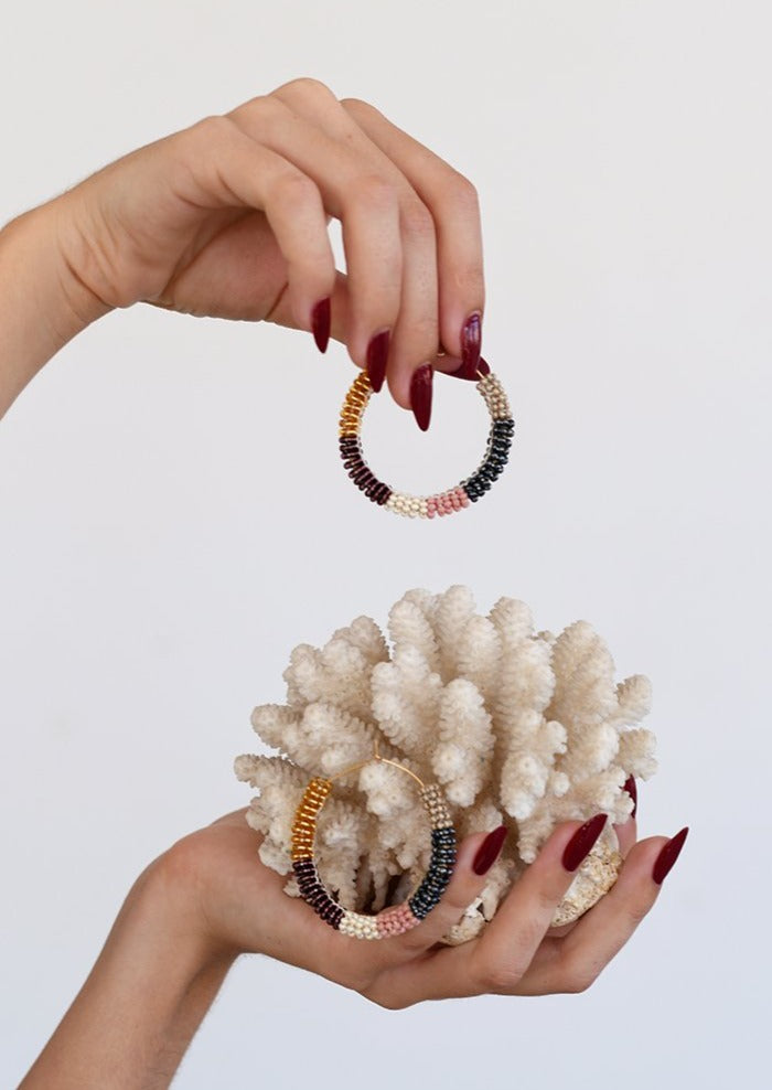 Large Jongoo Earrings - MULTICOLOR