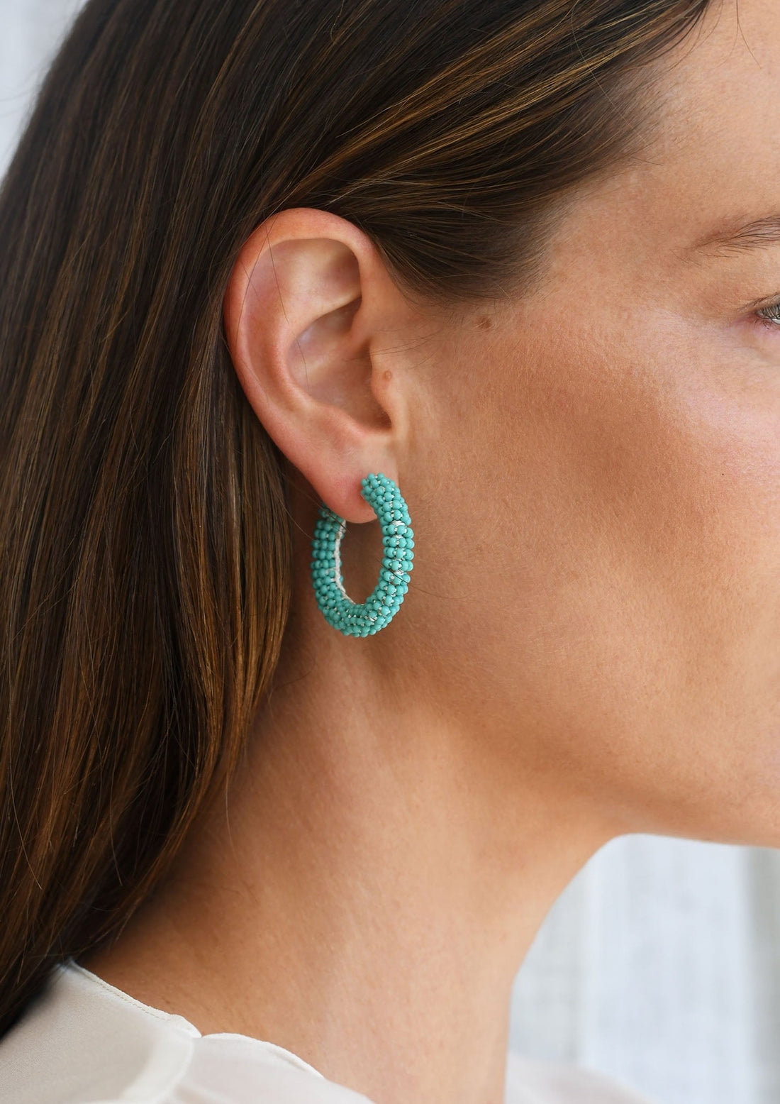 Small Jongoo Earrings - TURQUOISE