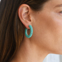 Small Jongoo Earrings - TURQUOISE