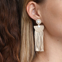 Small Kifungo Tassel Earrings - PINK
