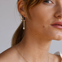 Pearl Necklace on Chain - PINK