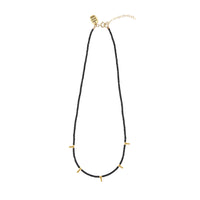 5 Drop Kisongo Necklace - BLACK