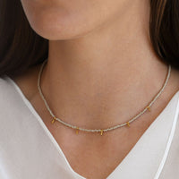 5 Drop Kisongo Necklace - TAUPE