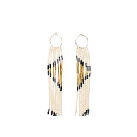 Pembetatu XS Hoop Earrings - PINK/GOLD/BLACK