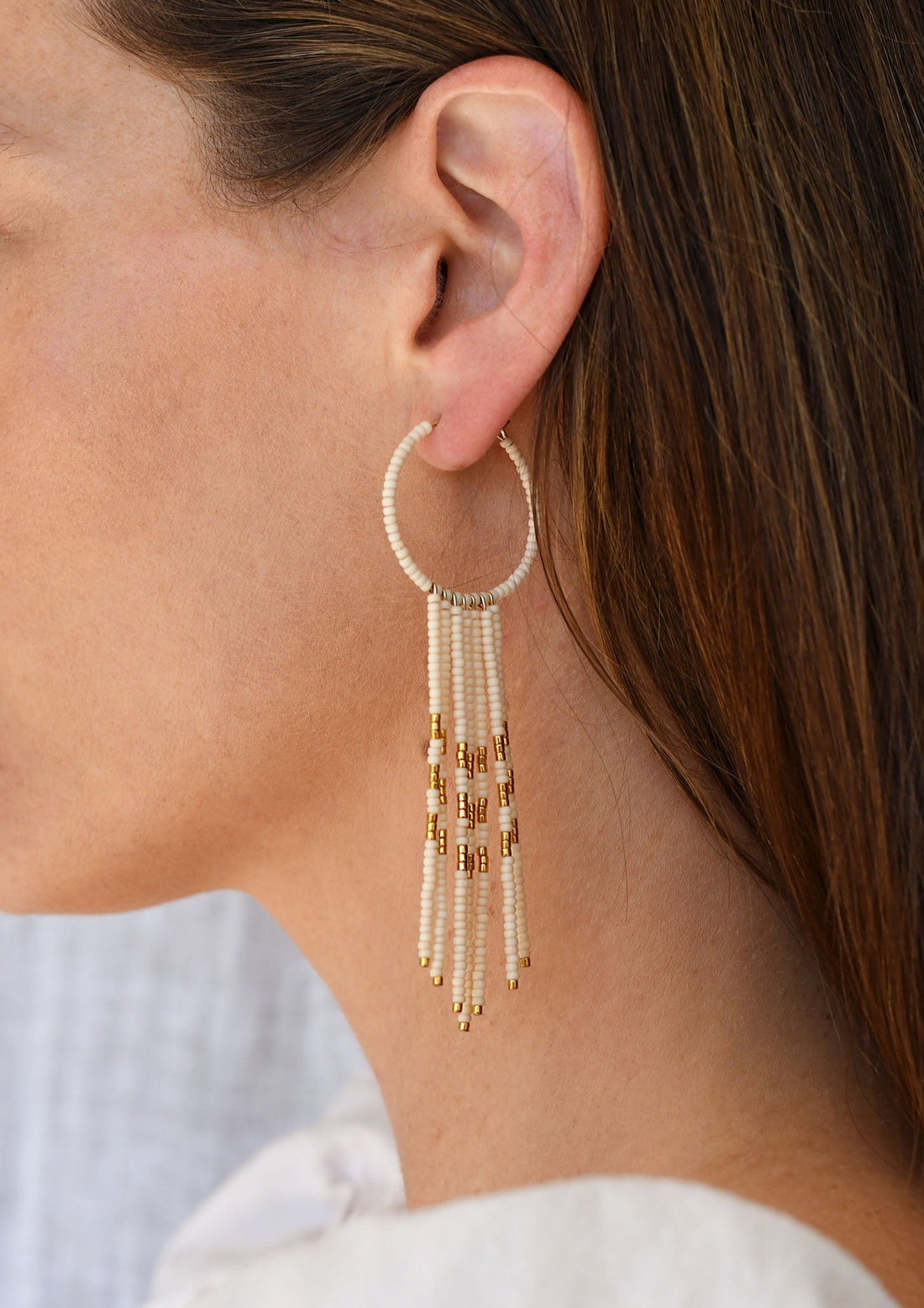 Porcupine Earrings - PINK/GOLD