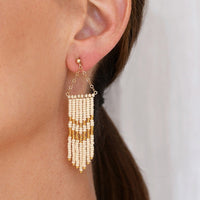 Small Porcupine Earrings - PINK/GOLD