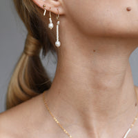 XS Pearl Hoops - PEARL